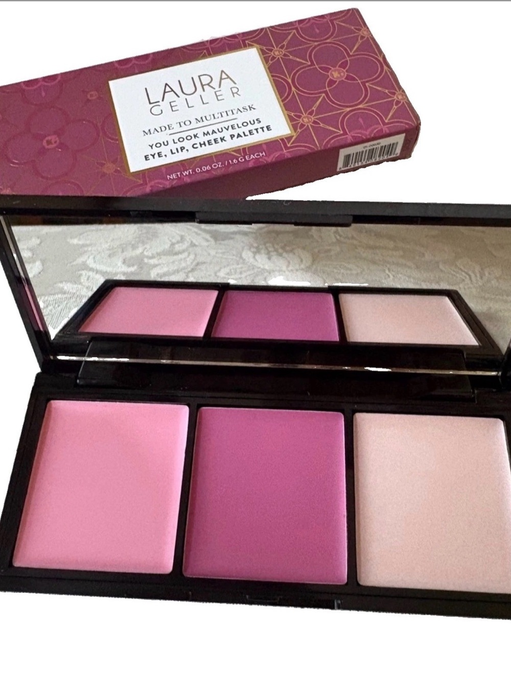 Laura Geller Made to Multi Task Eye, Lip, Cheek Palette You Look Mauevelous ~NIB